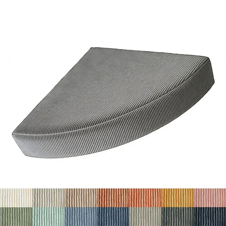 Custom Corduroy Corner Floor Cushion Right Angled Fan-Shaped Cushion Meditation Floor Pillows Cushion Yoga Cushions Seating Pads