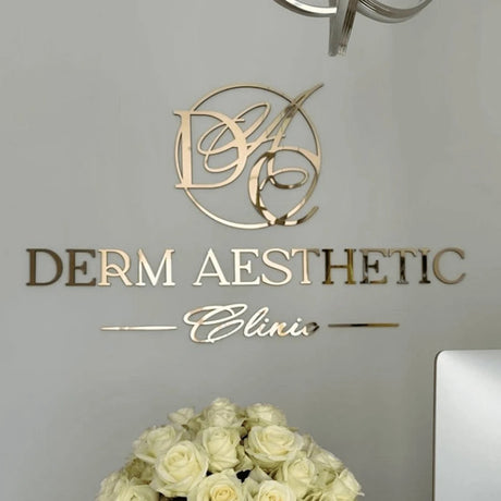 Custom Large Business Logo Sign Personalized Wall Mounted 3D Laser Cut Color Acrylic Wall Sign BeautySalon/Clinic Trademark Sign