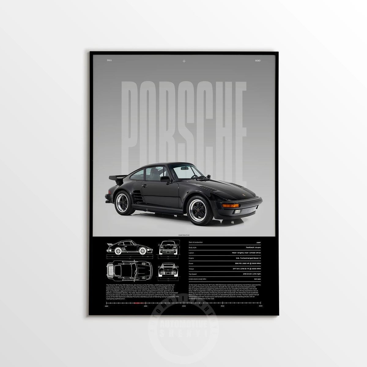 Minimalist 911 Turbo GT3-RS GT4 RS Hyper Car Sports Car Supercar Poster Canvas Painting Motosport Wall Art Pictures Home Decor