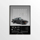 Minimalist 911 Turbo GT3-RS GT4 RS Hyper Car Sports Car Supercar Poster Canvas Painting Motosport Wall Art Pictures Home Decor