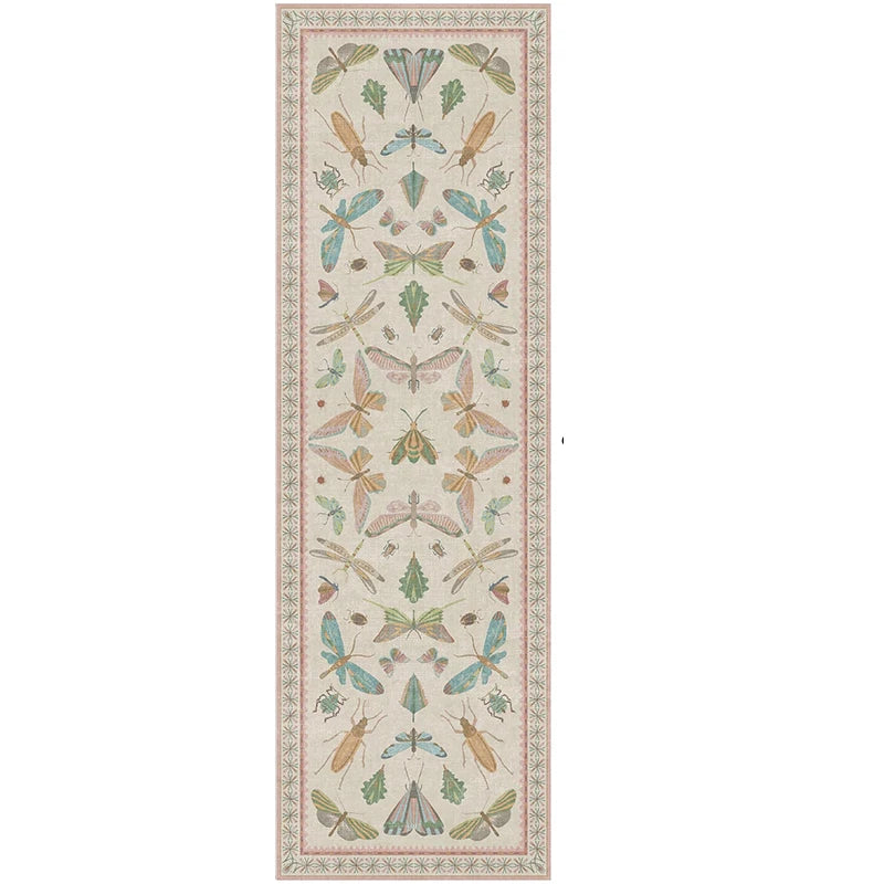 Corridor Carpet Runner Rug Hallway Long Strip Carpets Anti-slip Machine Washable Floor Mat Retro Style Home Decor Bedside Rugs