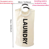 Extra-Large Waterproof Laundry Basket with Padded Handle - Foldable, Multi-Purpose Storage for Bathroom, Laundry Room, Balcony
