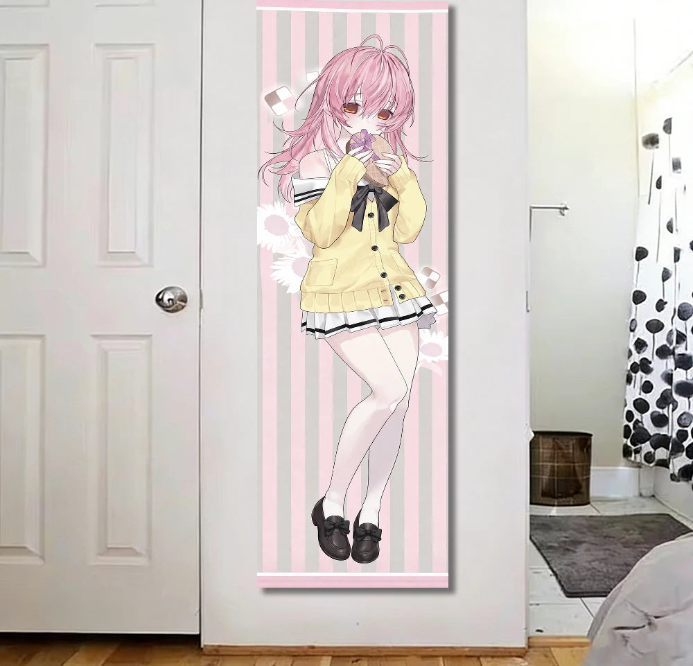 YOU and ME and HER A Love Story Two Anime Girls Tapestry Galgame Wall Hanging