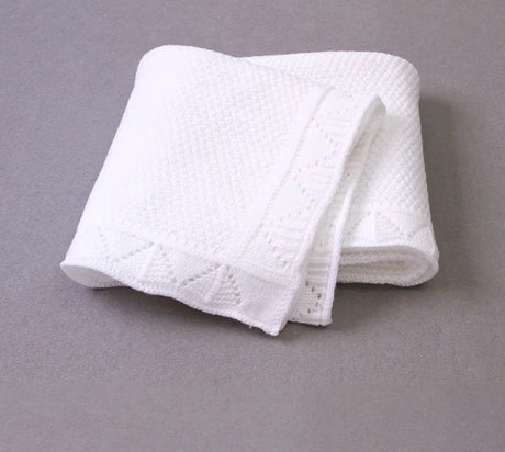Personalized Knitted Blanket Embroidered Name Baby Boy Girl Soft Blanket Baby Shower Breathable Stroller Blanket Birthday Gift