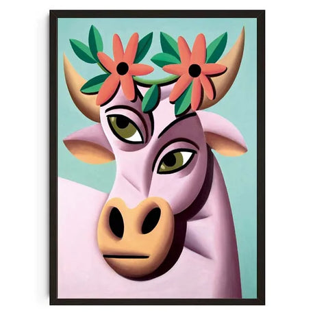 Vintage Abstract Animals Print Posters Mid Century Wall Art Canvas Painting Pictures for Living Room Bedroom Home Decor No Frame