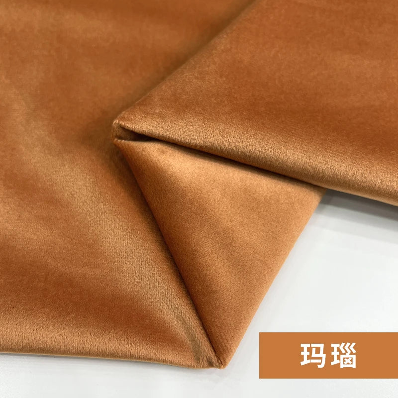 155 Cm Wide Velvet Fabric Dutch Velvet Solid Color Sofa Cover Pillow Cushion Curtain DIY Spring and Autumn Apparel Sewing Fabric