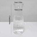 Nordic Transparent Plastic Vase Flower Arrangement Container Creative Hydroponic Plant Flower Vases Home Living Room Desk Decor