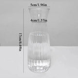Nordic Transparent Plastic Vase Flower Arrangement Container Creative Hydroponic Plant Flower Vases Home Living Room Desk Decor