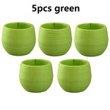 5/10/20pcs Mini Flower Pots for Succulents Small Plants DIY Interchangeable Planters with Drainage Hole Water Reservoir JXB