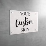 Business Customized Acrylic Perspex Plates, Number Decorative House Signs, Logo Beauty Salon Nails Studio Wall Aesthetic Decor