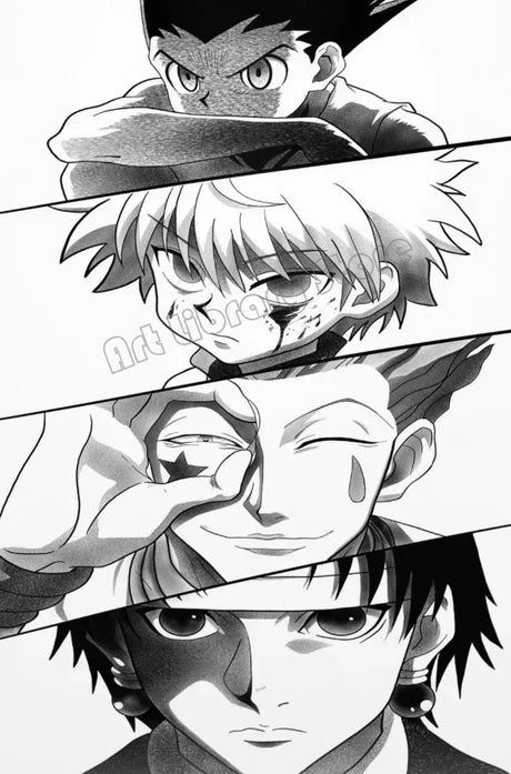 Hunter X Hunter Japanese Classic Anime Poster Killua Zoldyck Wall Art Pictures Canvas Painting Home Kids Room Decor Gift