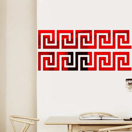 3D 5/10CM Square Self Adhesive Waist Line Mirror Sticker Wall Stickers for Living Room Ceiling Edge Strip Corner Line Wall Decor