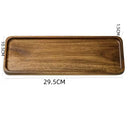 Natural Wooden Tray Rectangular Plate Fruit Snacks Food Storage Trays Hotel Home Serving Tray Decorate Supplies