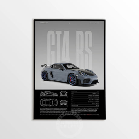 Minimalist 911 Turbo GT3-RS GT4 RS Hyper Car Sports Car Supercar Poster Canvas Painting Motosport Wall Art Pictures Home Decor