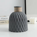1PC Water Ripple Vase - Flower Pot Basket, Twine Plastic Vase, Small Fresh Flower Arrangement Vase, Scandinavian Home Decoration