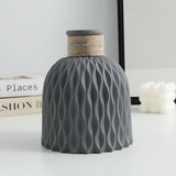 1PC Water Ripple Vase - Flower Pot Basket, Twine Plastic Vase, Small Fresh Flower Arrangement Vase, Scandinavian Home Decoration