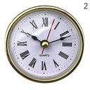 Classic Clock Craft Quartz Movement Dia.65mm Round Clocks Insert Roman Number Little Clock Arabic Numbers Wall Decor