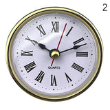Classic Clock Craft Quartz Movement Dia.65mm Round Clocks Insert Roman Number Little Clock Arabic Numbers Wall Decor
