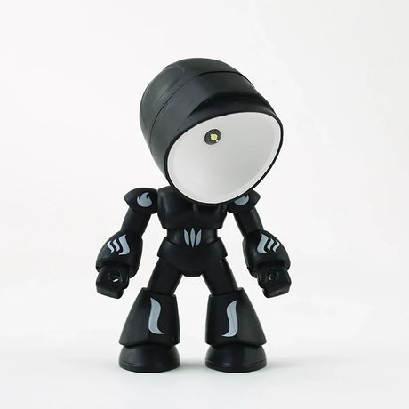 LED Mini Night Light Cute Cartoon Robot Hero Desk Lamp Desktop Ornament Book Light Kids Room Bedside Bedroom Decor Holiday Gifts