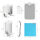 Big Size Acrylic Mirror Bathroom Tools Shower Shaving Washroom Accessories Fogless Fog Free Travel Mirror Unbreakable
