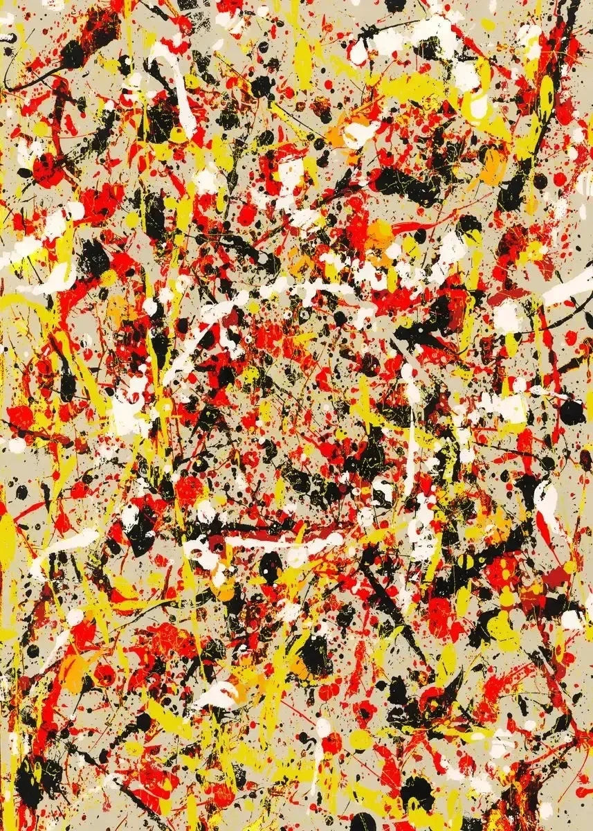 Jackson Pollock Abstract Oil Paintings on Canvas  Famous Art Prints for Living Room Wall Decor Modern Art Posters