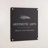 Business Customized Acrylic Perspex Plates, Number Decorative House Signs, Logo Beauty Salon Nails Studio Wall Aesthetic Decor