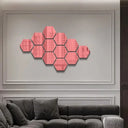 Acrylic Hexagon Mirror Wall Stickers Self Adhesive Removable Livingroom Bathroom Bedroom Wall Decoration Mirror Home Decoration