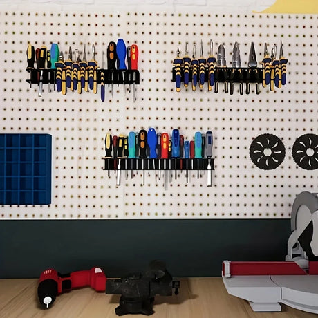 1 Piece Suitable For Garage Wall Mounted Multifunctional Tool Management Metal Screwdriver And Pliers Storage Rack