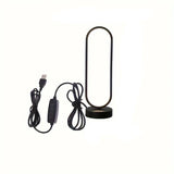 1PC Lamp Bedroom Ring Lamp Living Room Three-color Dimming Bedside Lamp LED Night Light