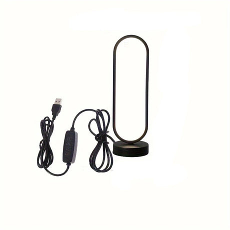 1PC Lamp Bedroom Ring Lamp Living Room Three-color Dimming Bedside Lamp LED Night Light