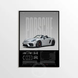 Minimalist 911 Turbo GT3-RS GT4 RS Hyper Car Sports Car Supercar Poster Canvas Painting Motosport Wall Art Pictures Home Decor