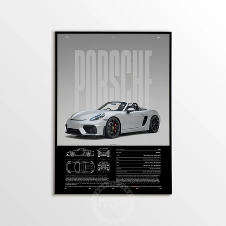 Minimalist 911 Turbo GT3-RS GT4 RS Hyper Car Sports Car Supercar Poster Canvas Painting Motosport Wall Art Pictures Home Decor