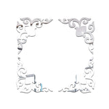 Acrylic Mirror Sticker Wall Cabinet Decor Self-adhesive Geometry Wall Corner Decorative Wall Stickers DIY Room Home Office Decor