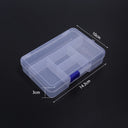 1 Pc Plastic Jewelry Box 5-28 Compartment Slot Organizer Storage Beads Container Adjustable Jewelry Storage Box Rectangle Case