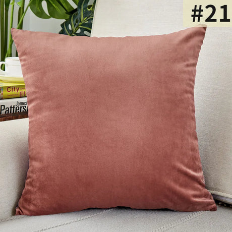 Velvet Cushion Cover Solid Color Throw Pillow Covers for Living Room Sofa Decorative Pillow Home Decor Pillowcase