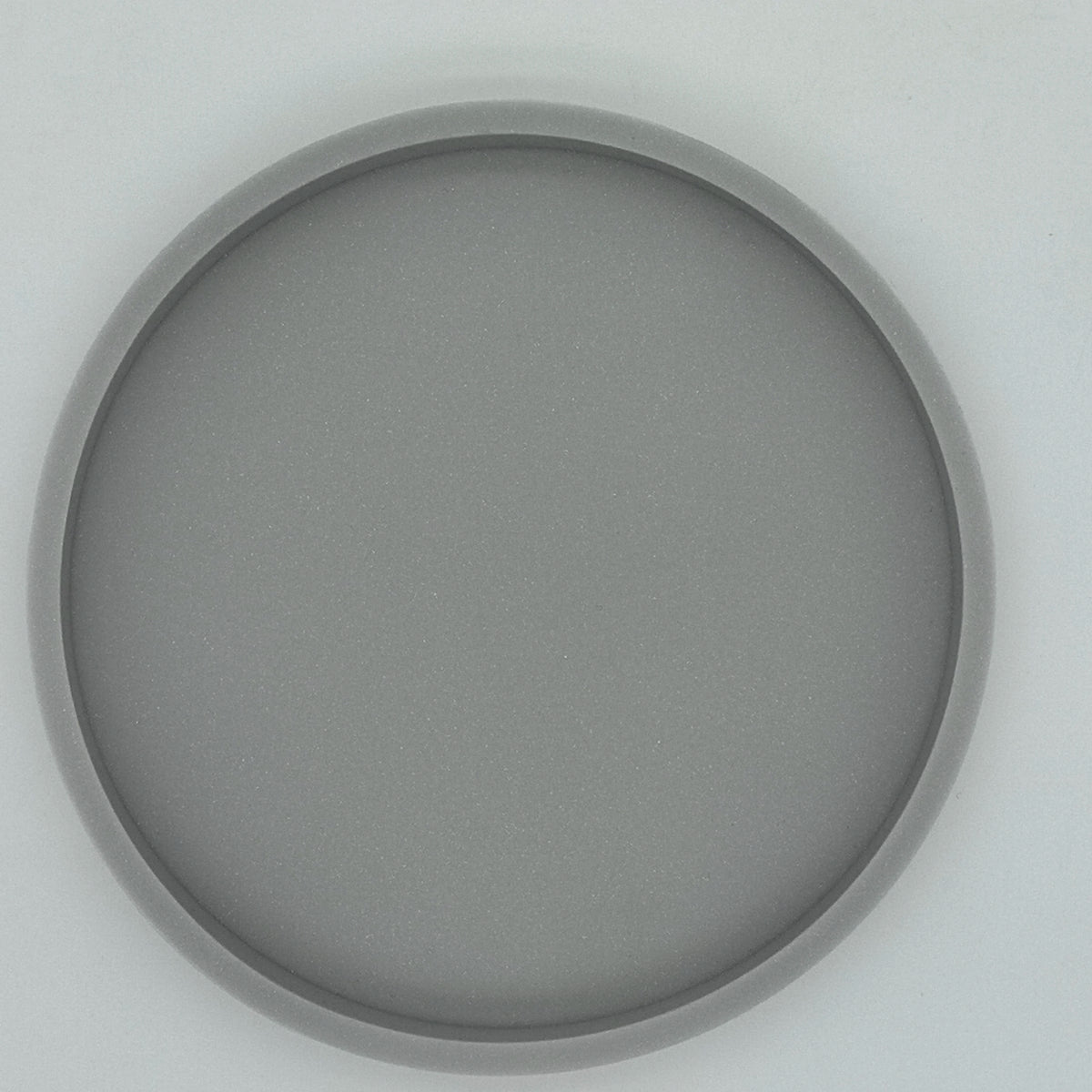 A Round Bathroom Tray, Decorative Vanity Tray, Silicone Soap Holder, Kitchen Countertop Organizer, Coffee Table Decoration, Suitable for Candles, Perfumes, Plants - Decorative Tray