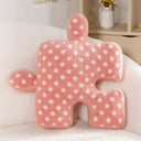 Blacket White Irregular Jigsaw Seat Cushion Chair Soft Back Cushion Home Decor Throw Pillow Comfortable Teddy Velvet Cushions