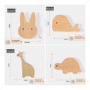 Cute Wall Wooden Hooks Children's Room Animal Hook Wall Keychain Coat Hook Home Decoration Solid Wood Hook Hanger Kitchen Access