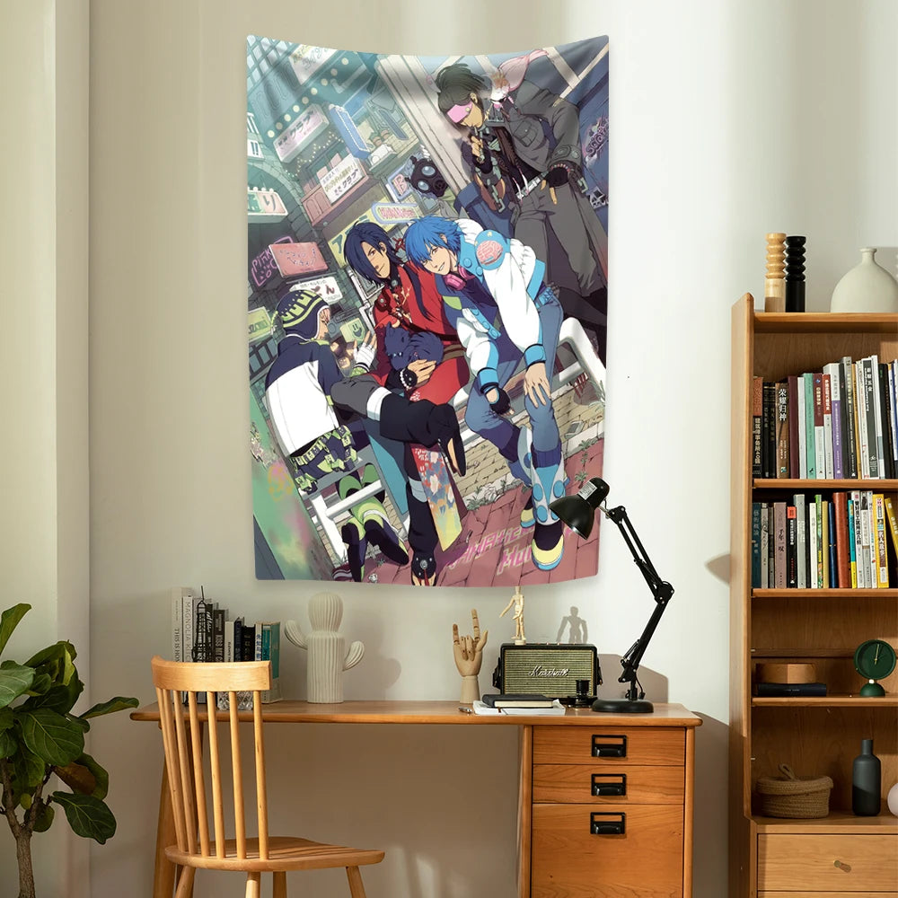 Japanese Anime Tapestry Dramatics Game Murders Flag Home Decoration Living Room Bedroom Backdrop Cloth Festival Gifts