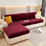 Velvet sofa seat cover cushion cover thick Jacquard solid soft stretch sofa slipcovers funiture protector