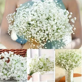 90pcs Real Touch Baby's Breath Artificial Flowers - Oxidation Resistant, Bulk Bouquets With Stems For Home & Office Decor, Perfe
