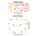 Watercolor Butterfly Flowers Cartoon Wall Sticker Child Room Girls Room Decal Kids Baby Room Bedroom Nursery Vinyl Home Decor