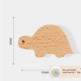Cute Wall Wooden Hooks Children's Room Animal Hook Wall Keychain Coat Hook Home Decoration Solid Wood Hook Hanger Kitchen Access