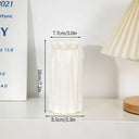 Nordic Vases Pure White Plastic Vases Imitation Ceramic Flower Vases Desktop Flowerpot Wedding Decor Home Ornament