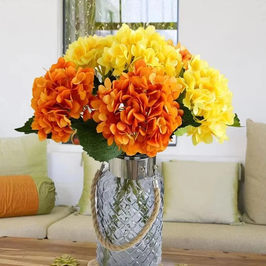1/3pcs Artificial Flowers Silk Hydrangea Wedding Decoration Bridal Accessories Clearance Festival Decor Vases Home Diy Bouquet