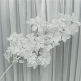 90cm Silk Hydrangea White Branch Drifting Snow Gypsophila Artificial Flowers Cherry Blossoms Wedding Arch Decorate Fake Flower