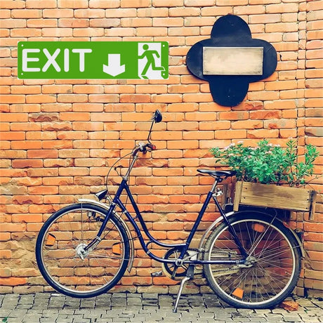 Metal Aluminum Sign BATHROOM EXIT 420 GARAGE Vintage Metal Sign for Kitchen Home Man Cave Garden Henhouse Bar Cafe Wall Decor