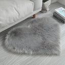 30x40cm Small Size Heart Shaped Fluffy Rug Shaggy Faux Wool Carpet Sofa Cushion Living Room Bedroom Decorative Floor Mats
