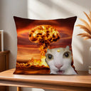 Cushion Cover Comfort Soft Cat Funny Pillowcase Sofa Meme Living Room Home Gift Office Decor Protective Covers