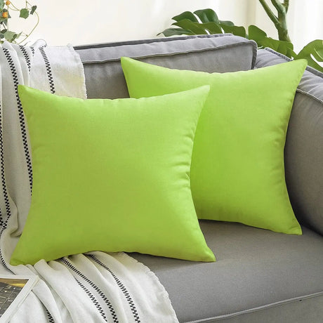 1pc Outdoor Waterproof Throw Pillow Covers Decorative Square Cushion Case Patio Pillows for Couch Room Decor